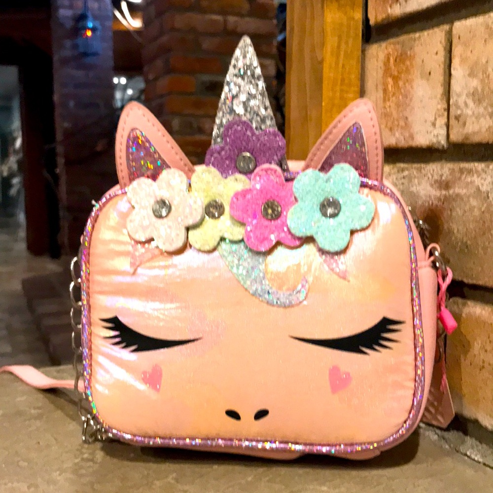 NWT Unicorn Sparkle Pink Crossbody
